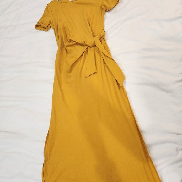 Sezane Pippa Dress Saffron Yellow Small - Picture 5 of 6